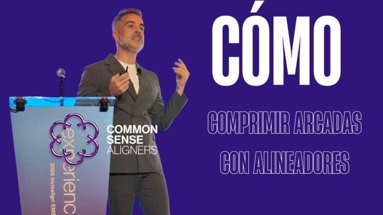 Comprimir arcadas con alineadores
